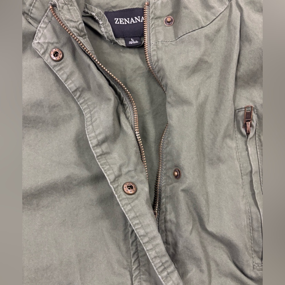 Zenana Outfitters Olive Utility Jacket - Picture 3 of 10